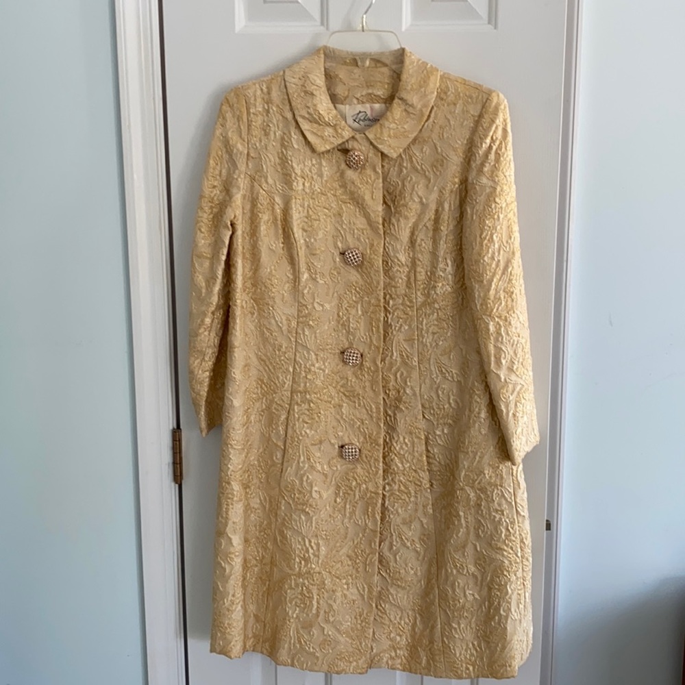 Jackie-O style vintage party dress with jacket